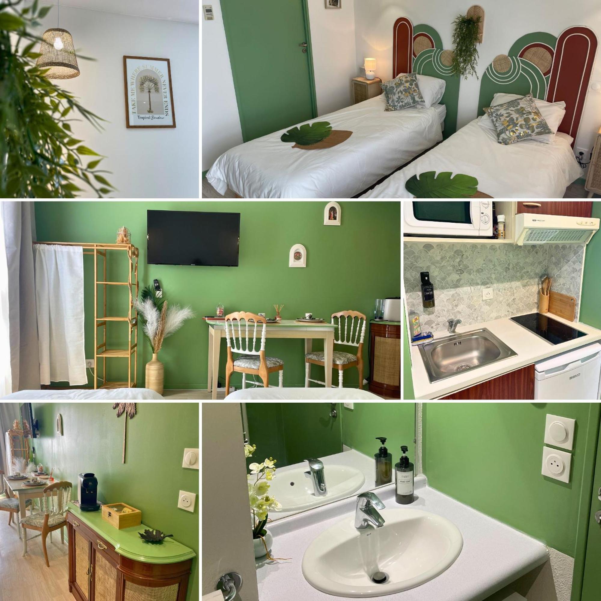 Appartement Boudoir - Clim-Wifi-Twin-Gare à Lourdes Extérieur photo