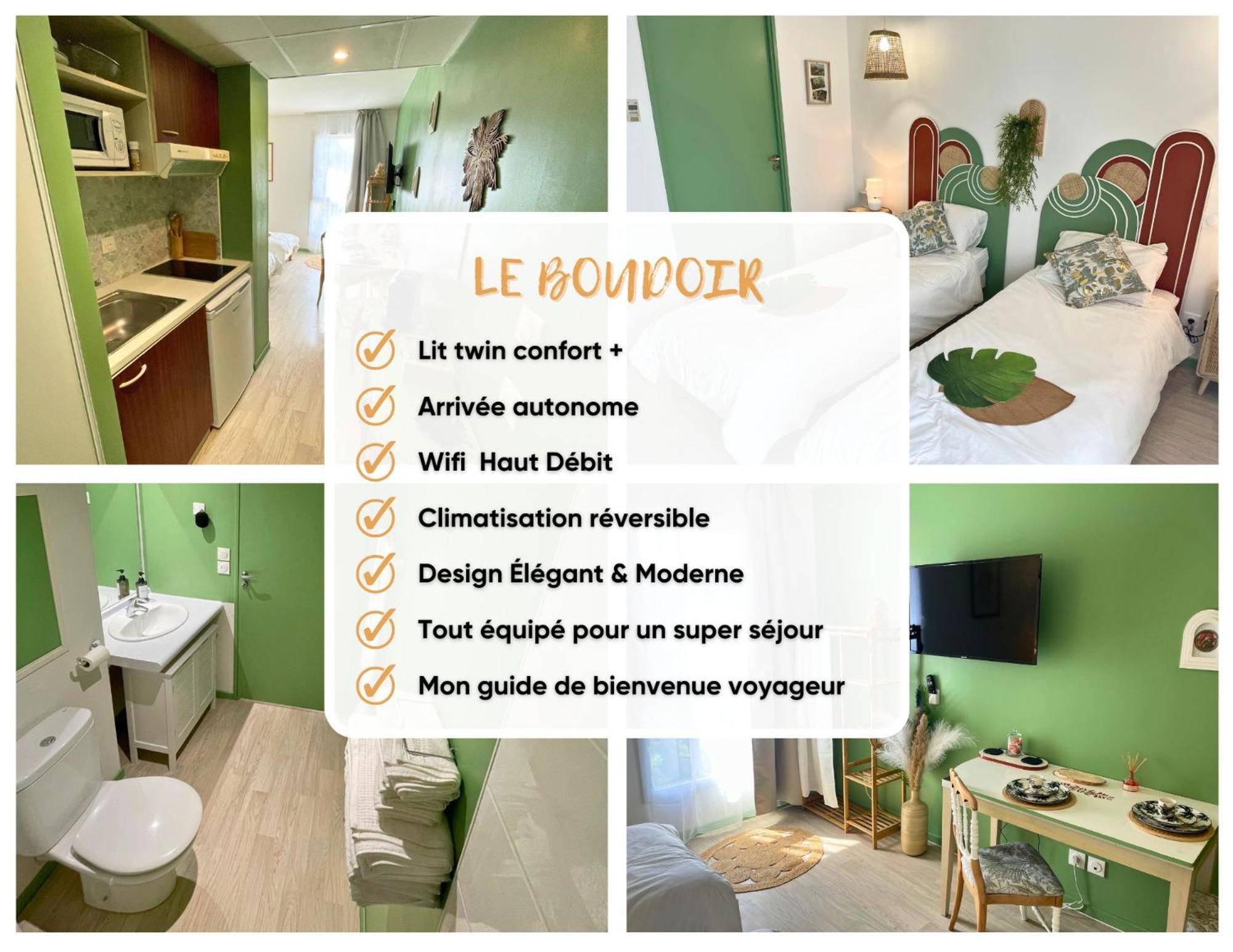 Appartement Boudoir - Clim-Wifi-Twin-Gare à Lourdes Extérieur photo